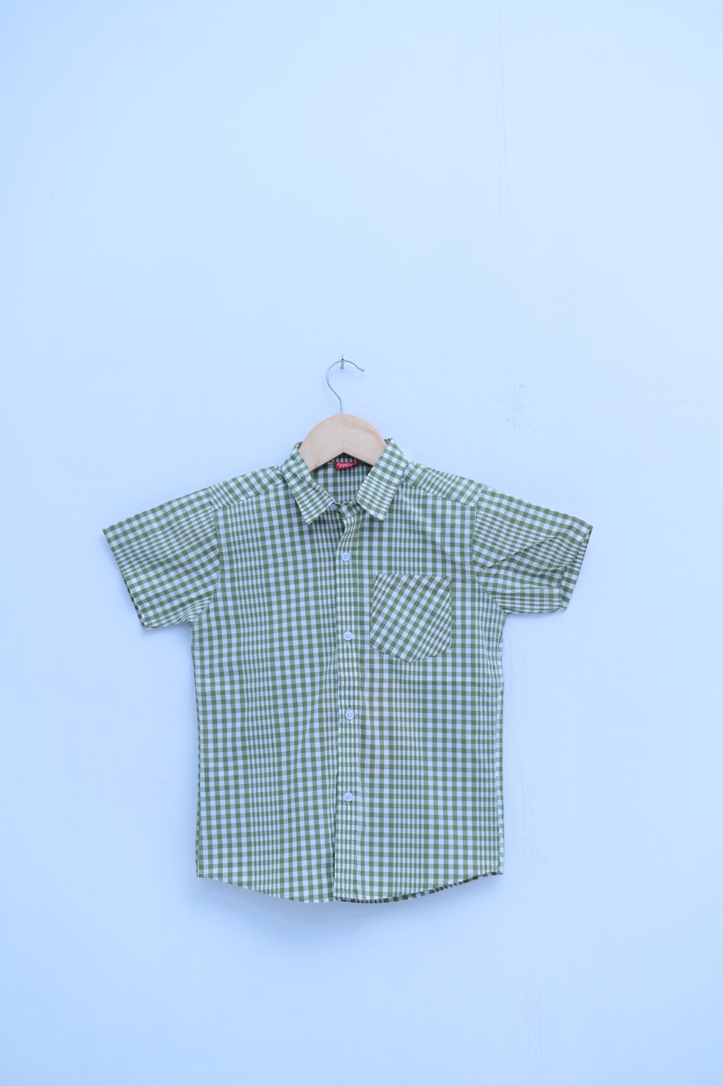 Green Basketball Double Check Shirt