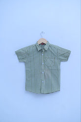 Green check Casual Double Shirt Comfortable & Trendy Wear