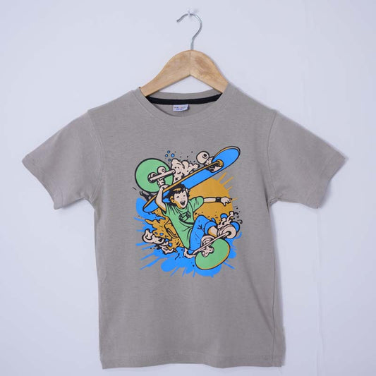 Grey skating T-shirt