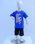 Blue Go Run Boys Nicker Suit