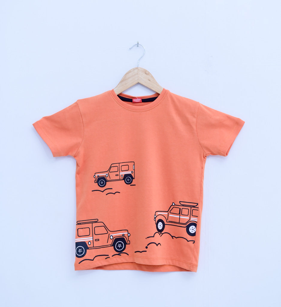 Orange Jeep T-Shirt – BoY
