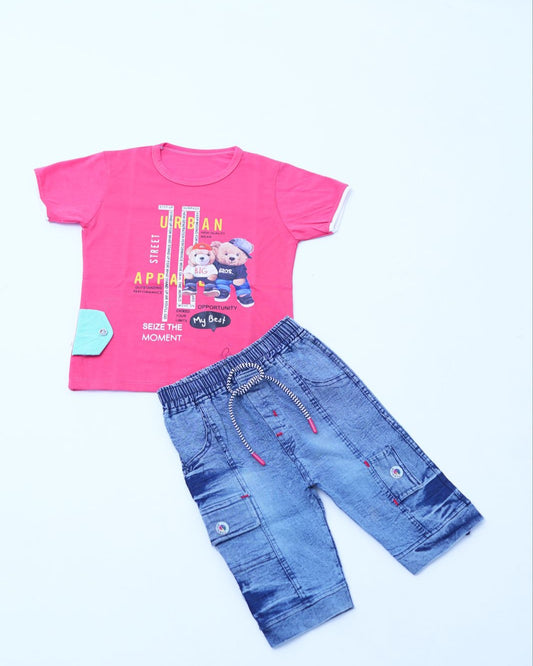 Panda Jeans Collection Boys Nicker Suit