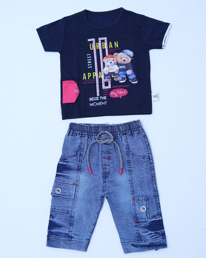 Panda Midnight  Boys Nicker Suit