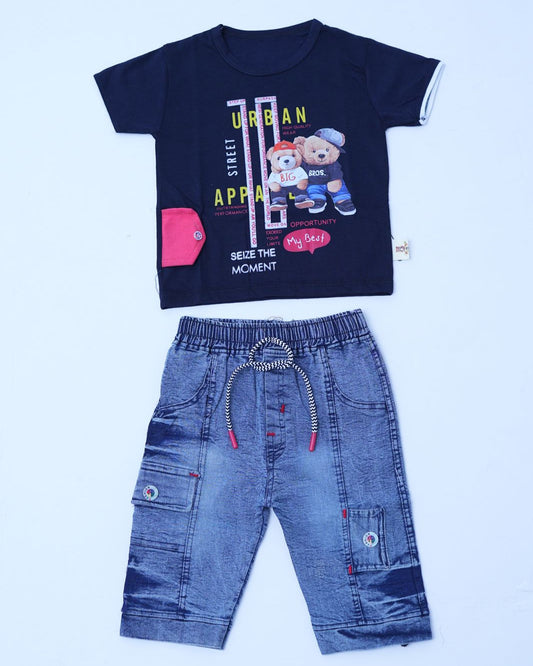 Panda Midnight  Boys Nicker Suit