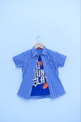 Blue check Casual  Double Shirt  Comfortable & Trendy Wear