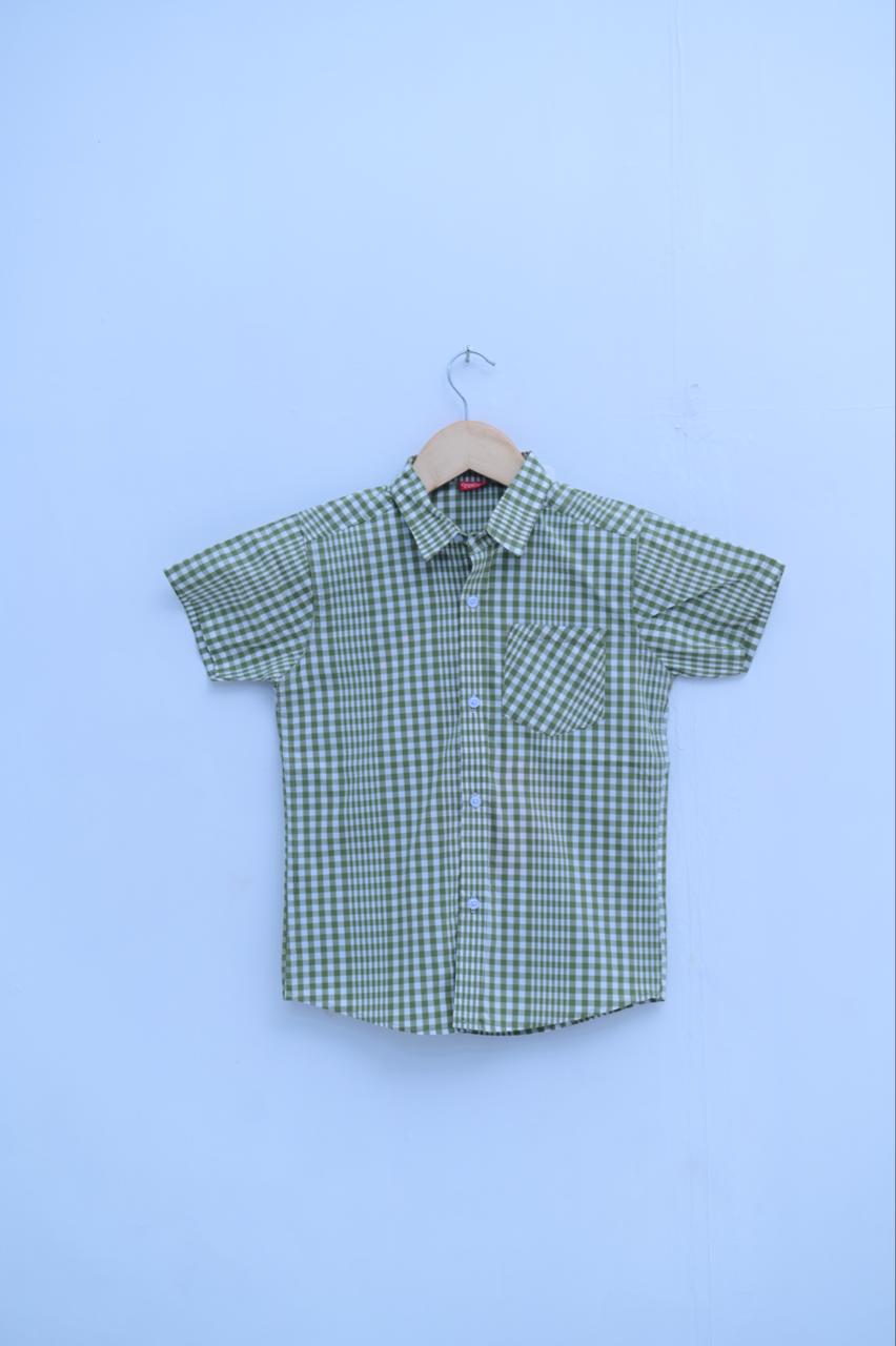 Green check Casual  Double Shirt  Comfortable & Trendy Wear